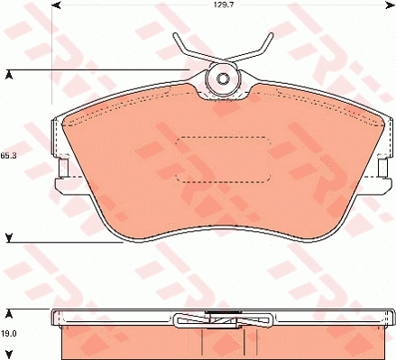 Brake Pad Set, disc brake (GDB7582)