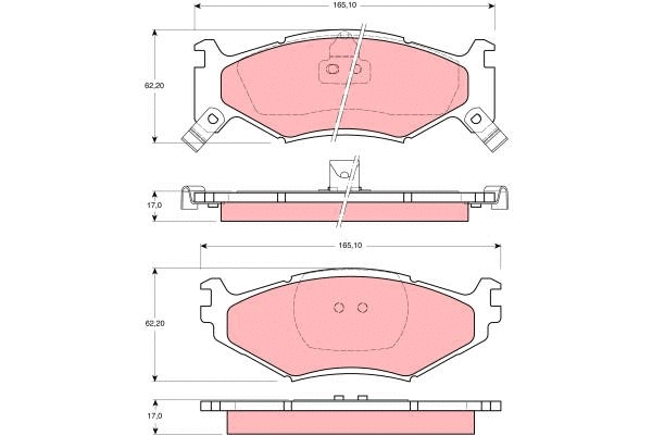 Brake Pad Set, disc brake (GDB1157)
