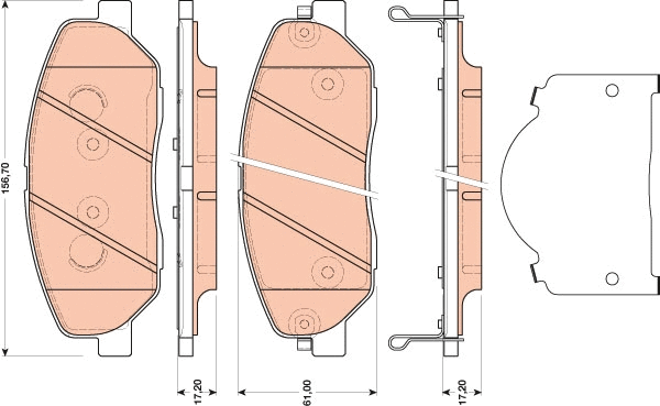 Brake Pad Set, disc brake (GDB3483)