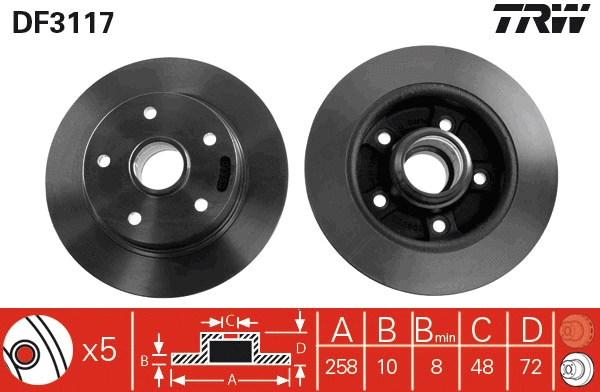 Brake Disc (DF3117)