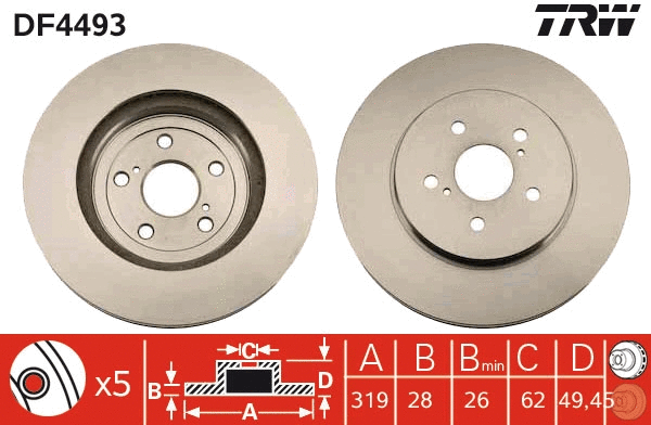 Brake Disc (DF4493)