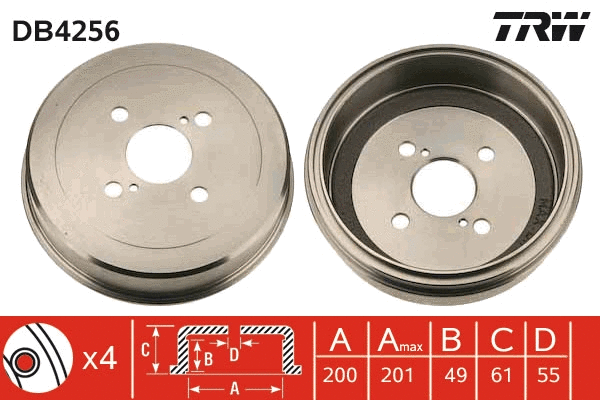 Brake Drum (DB4256)