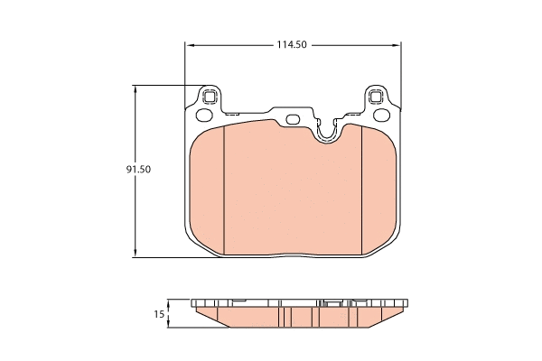 Brake Pad Set, disc brake (GDB2137)