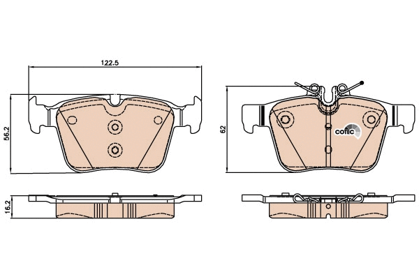 Brake Pad Set, disc brake (GDB2071)