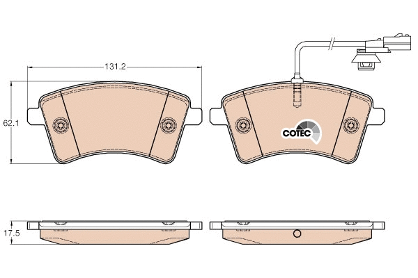 Brake Pad Set, disc brake (GDB1941)