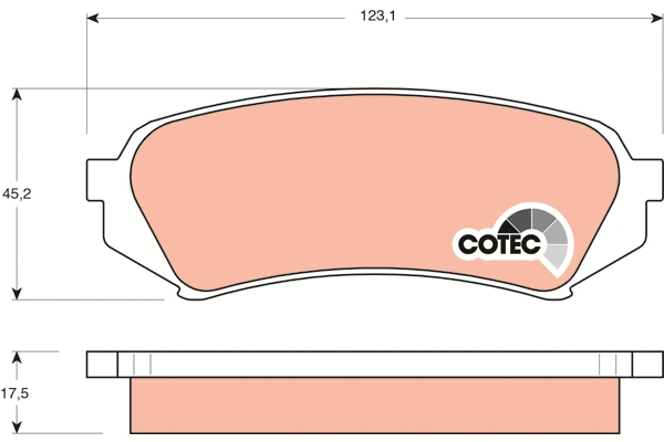 Brake Pad Set, disc brake (GDB3198)