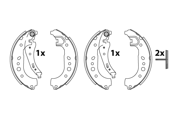 Brake Shoe Set (GS8862)