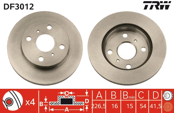 Brake Disc (DF3012)