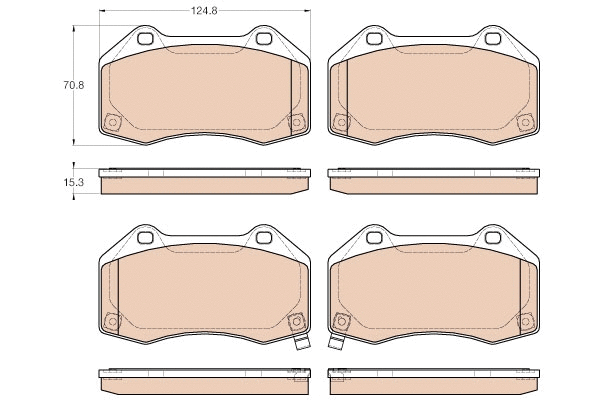 Brake Pad Set, disc brake (GDB1979)