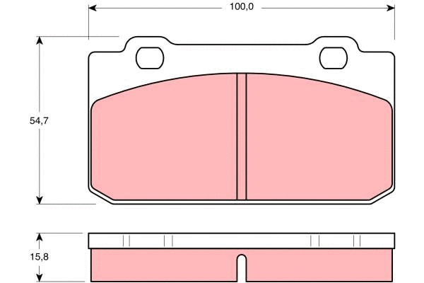 Brake Pad Set, disc brake (GDB353)