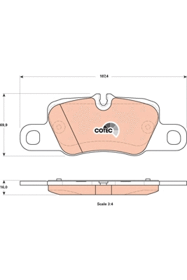 Brake Pad Set, disc brake (GDB1849)