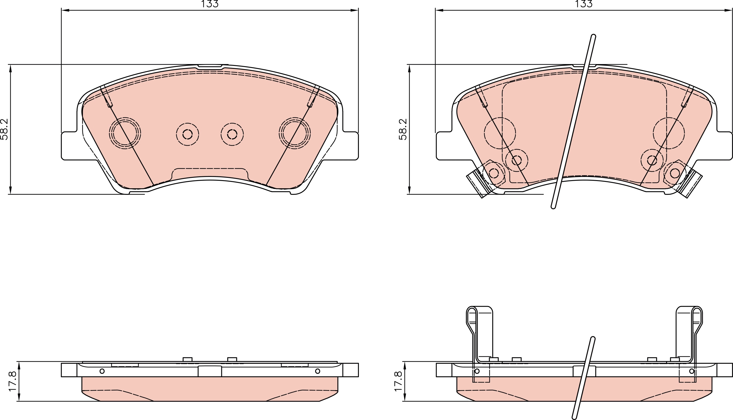 Brake Pad Set, disc brake (GDB8909AT)