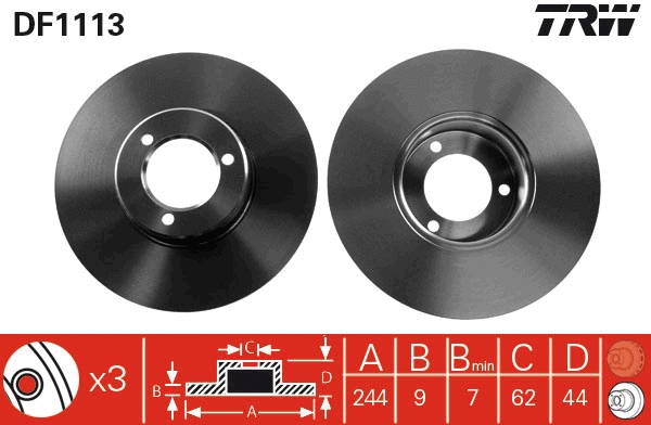 Brake Disc (DF1113)