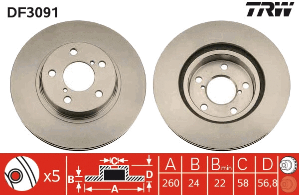 Brake Disc (DF3091)