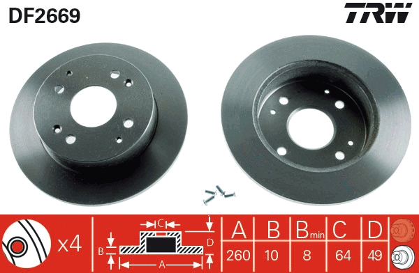 Brake Disc (DF2669)