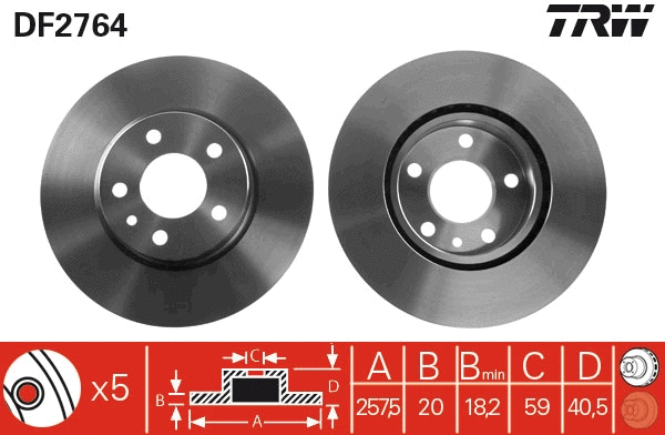 Brake Disc (DF2764)