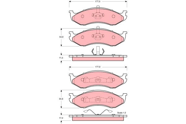 Brake Pad Set, disc brake (GDB4104DT)