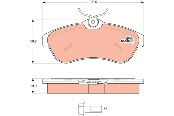 Brake Pad Set, disc brake (GDB1496)