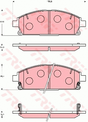 Brake Pad Set, disc brake (GDB7235)