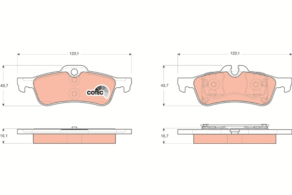 Brake Pad Set, disc brake (GDB1561)