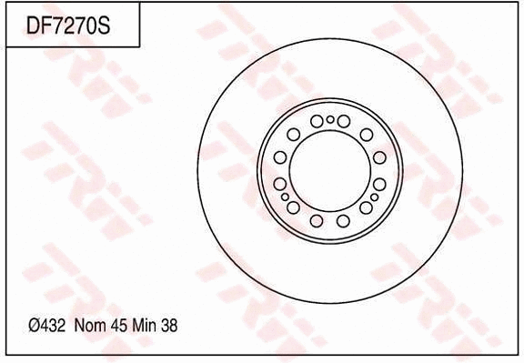 Brake Disc (DF7270S)