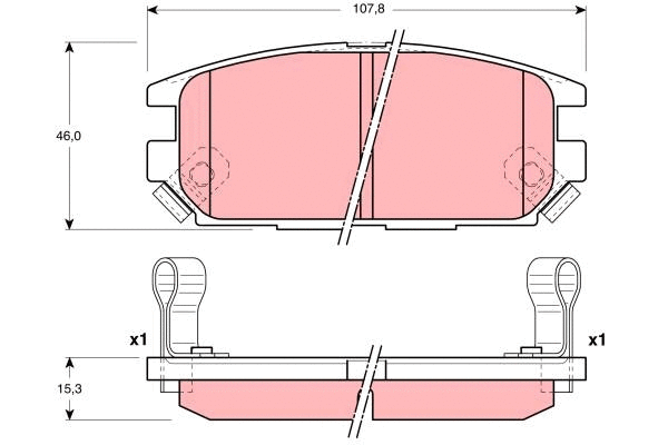Brake Pad Set, disc brake (GDB3199)