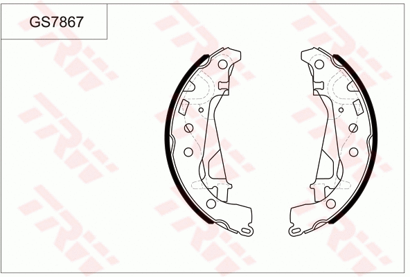 Brake Shoe Set (GS7867)