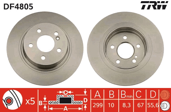 Brake Disc (DF4805)
