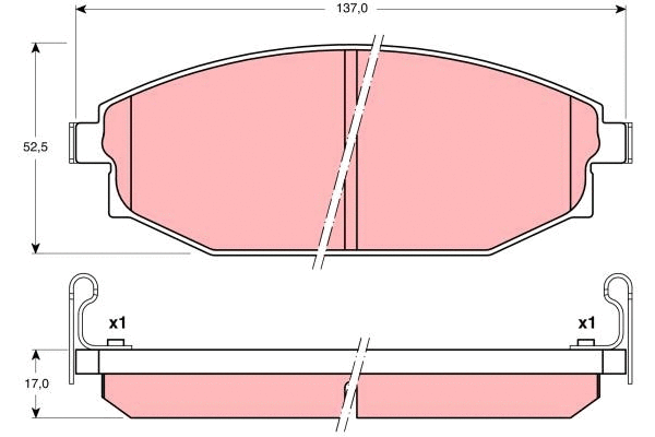 Brake Pad Set, disc brake (GDB3232)