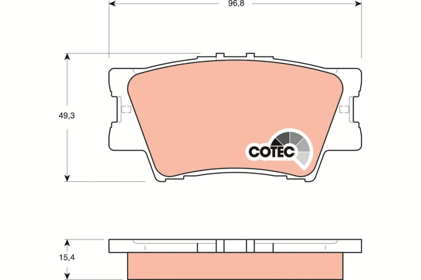 Brake Pad Set, disc brake (GDB3426)