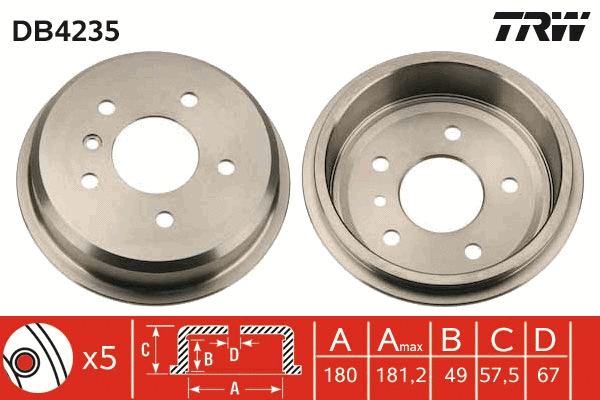 Brake Drum (DB4235)