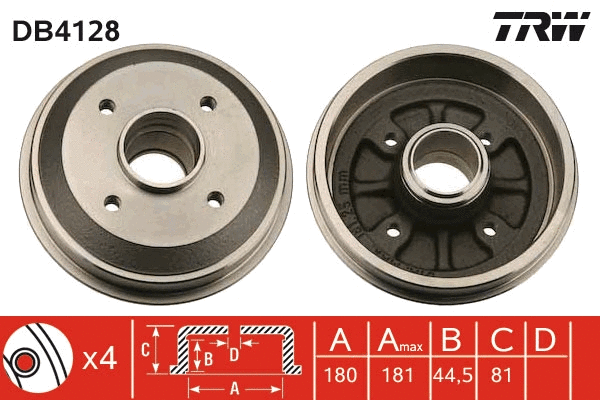 Brake Drum (DB4128)