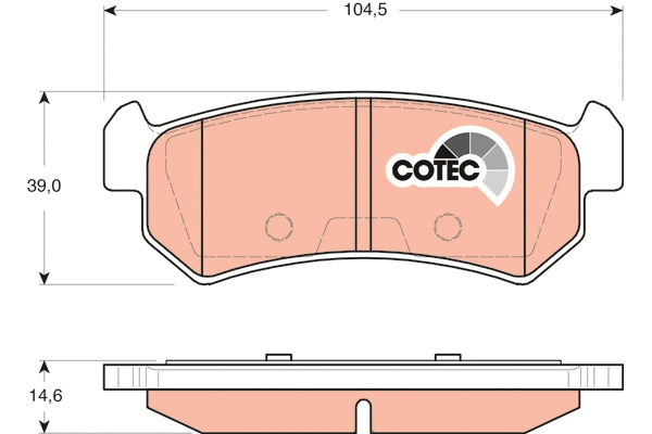Brake Pad Set, disc brake (GDB3348)