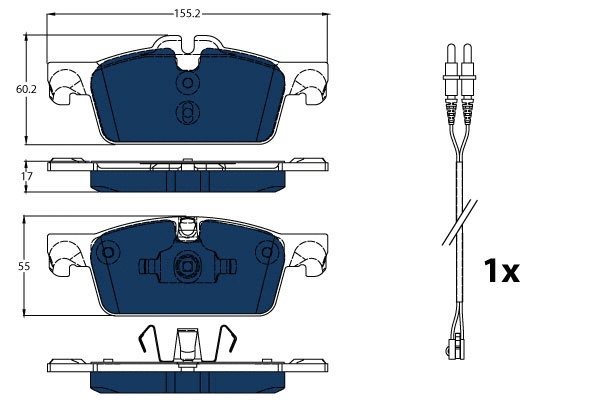 Brake Pad Set, disc brake (GDB1929BTE)