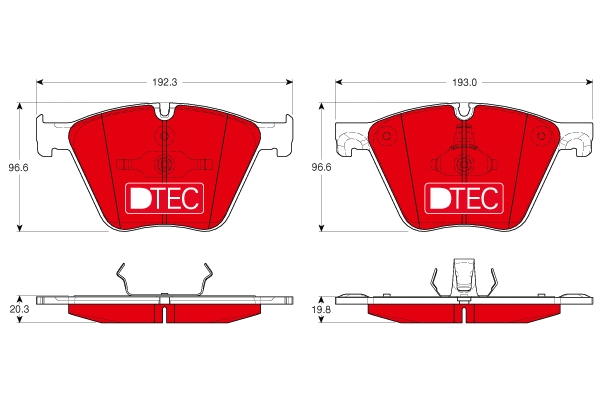 Brake Pad Set, disc brake (GDB1964DTE)