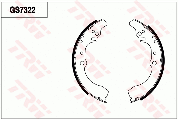Brake Shoe Set (GS7322)