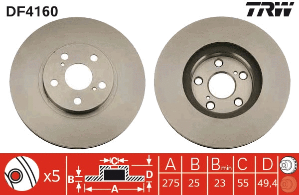 Brake Disc (DF4160)