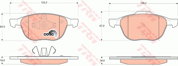 Brake Kit, disc brake (GTD1188)
