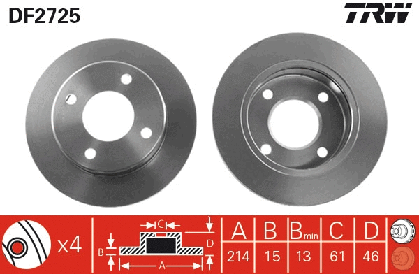 Brake Disc (DF2725)