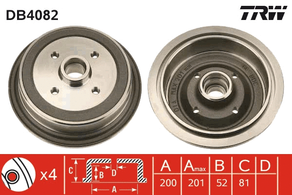 Brake Drum (DB4082)