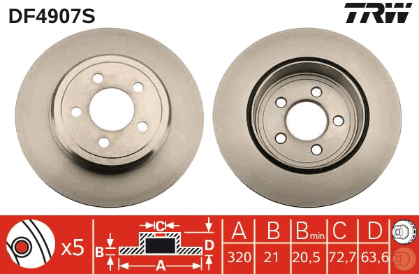 Brake Disc (DF4907S)