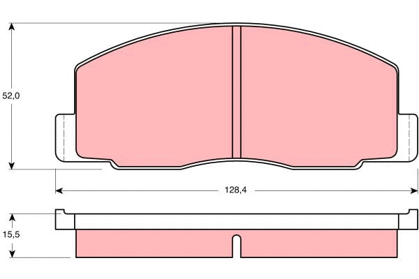 Brake Pad Set, disc brake (GDB388)