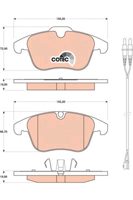 Brake Pad Set, disc brake (GDB1818)