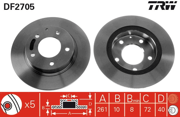 Brake Disc (DF2705)