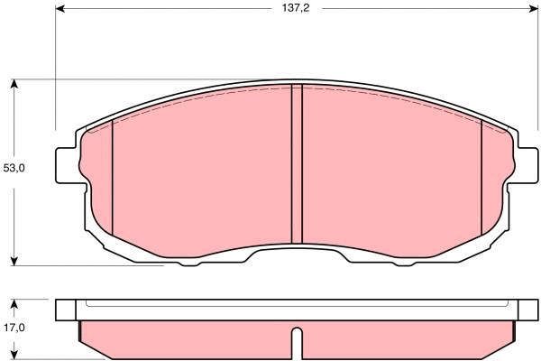 Brake Pad Set, disc brake (GDB3390)