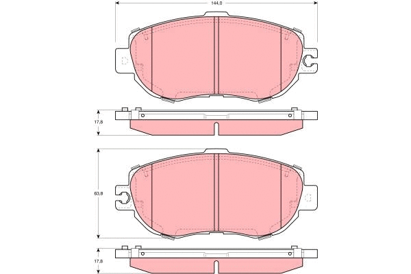 Brake Pad Set, disc brake (GDB1241)