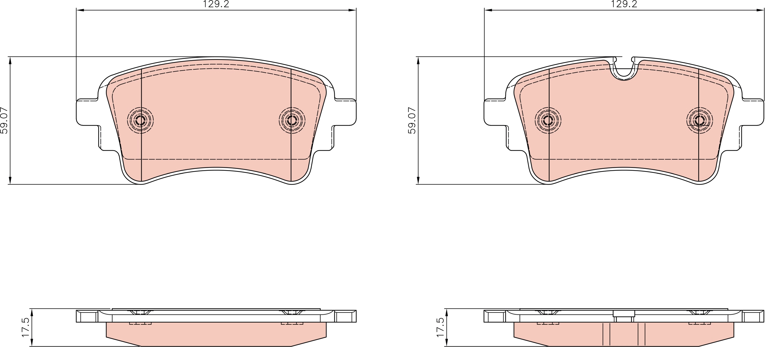 Brake Pad Set, disc brake (GDB8372)