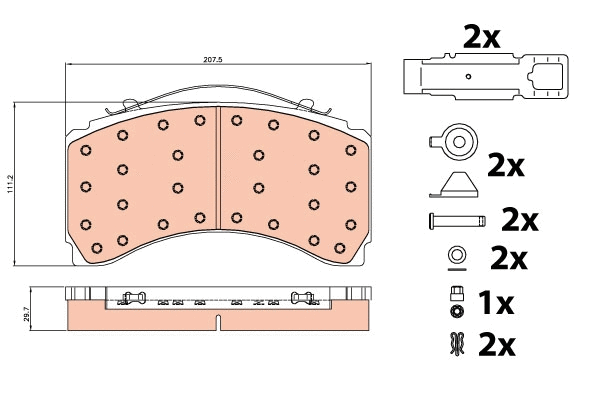 Brake Pad Set, disc brake (GDB5116)