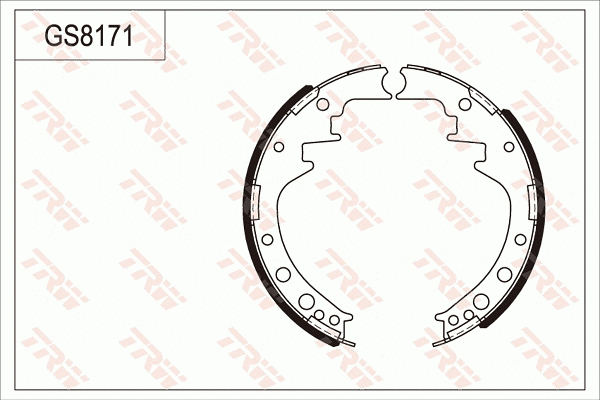 Brake Shoe Set (GS8171)