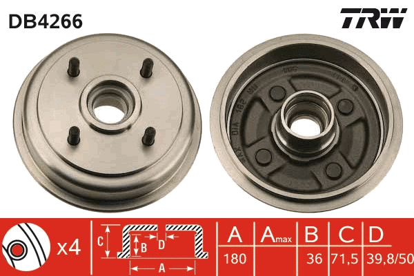 Brake Drum (DB4266)